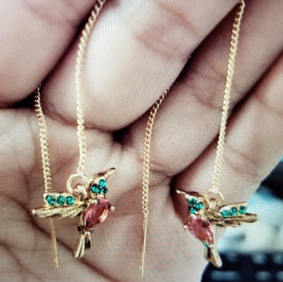 Jewelry Hummingbird Threader Earrings Poshmark